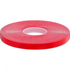 Високопрозора акрилова двостороння стрічка (лайнер - червона плівка) 6мм х 33м (21110)