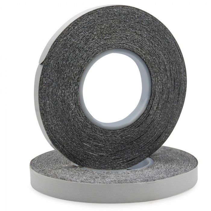 Черная лента/скотч (нетканая основа/бумага) 4мм х 50м (11125SPB)