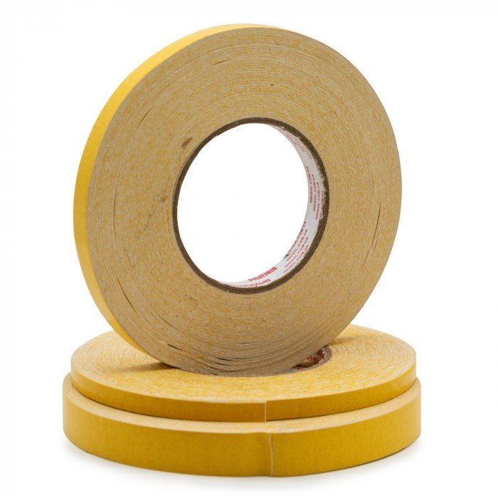 Прозора армована двостороння клейка стрічка 6мм х 50м (15115)