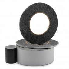 Чорна двостороння стрічка/скотч (неткана основа/папір) 4мм х 50м (14112B)