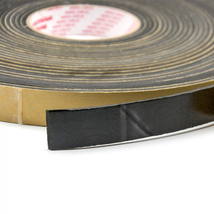 Ущільнювальна герметизуюча самоклейна м'яка стрічка EPDM 4мм (Т) х 15мм (Ш) х 15м (Д) (4060)