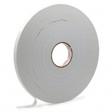 Біла двостороння стрічка/скотч (основа ППЕ) 6мм х 66м (23210P)
