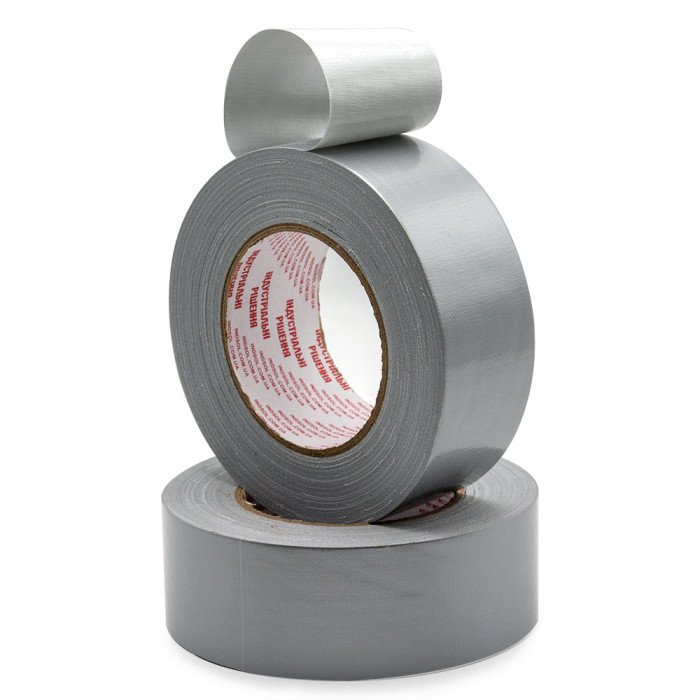 Одностороння армована срібляста cтрічка/скотч 48мм х 45м (31321G)