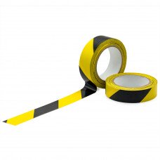 Маркувальна (попереджувальна) чорно-жовта стрічка/скотч 36мм х 11м (32315YB)