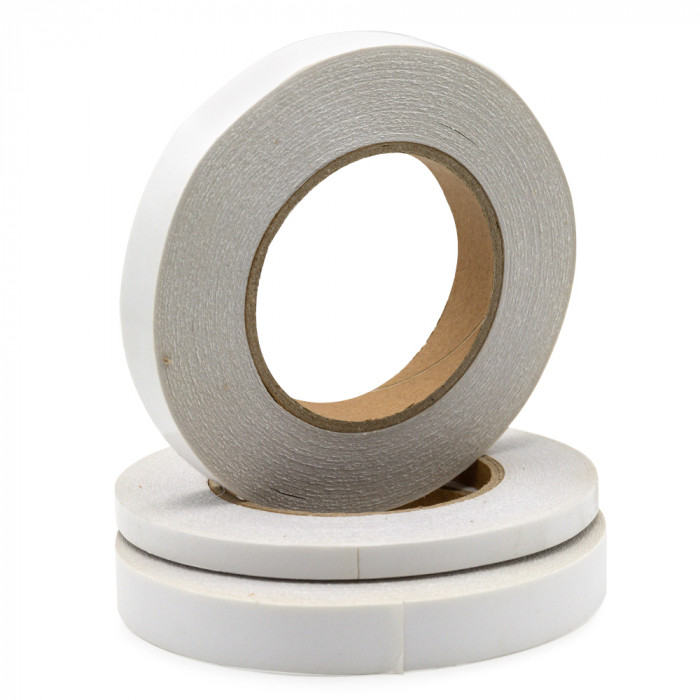 Напівпрозора двостороння стрічка/скотч (неткана основа/папір) 4мм х 50м (DA8025W)
