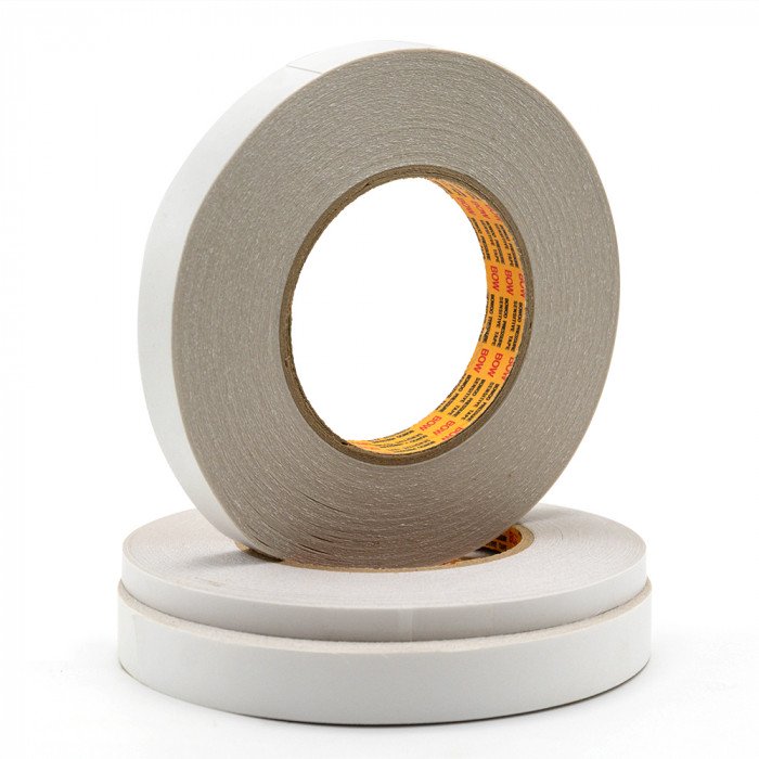 Прозрачная двусторонняя лента/скотч Bow Tape (плёночная основа/бумага ) 4мм х 50м (MP110P)