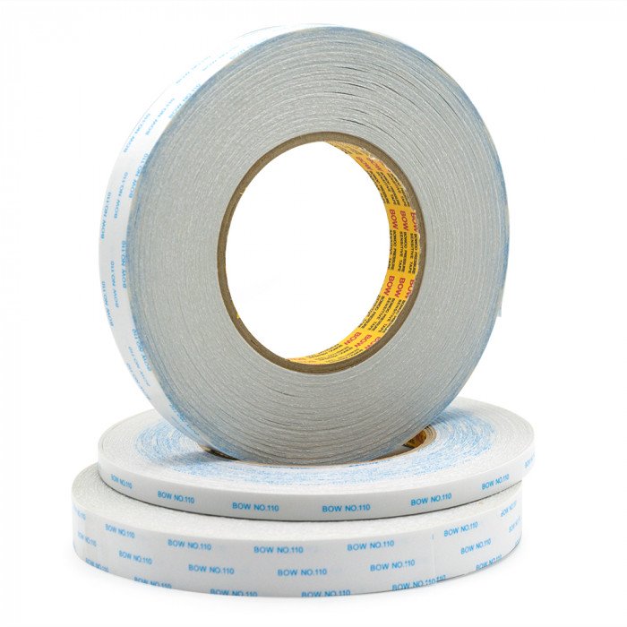 Напівпрозора двостороння стрічка/скотч Bow Tape (неткана основа/папір) 4мм х 50м (MP110)