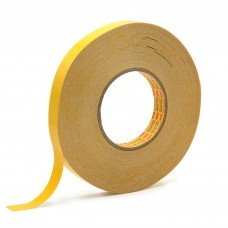 Біла двостороння клейка стрічка/скотч Bow Tape (ПВХ основа/папір підвищеної щільності) 4мм х 50м (MP380)