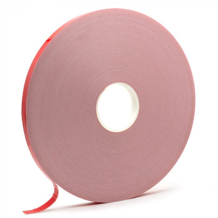 Біла двостороння стрічка/скотч Bow Tape (основа ППЕ/плівка ПЕ) 4мм х 66м (MP390W)