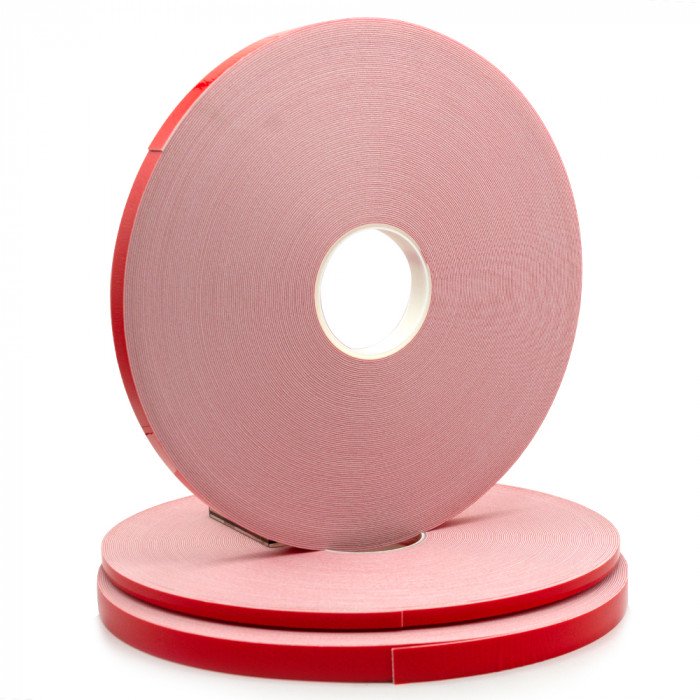 Біла двостороння стрічка/скотч Bow Tape (основа ППЕ/плівка ПЕ) 4мм х 66м (MP390W)