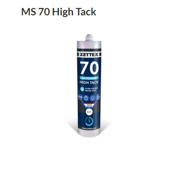 Герметик Zettex MS 70 Polymer High-Tack White 290 ml